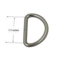 1.5 Inches Promotional Bags Parts Zinc Alloy Stainless Steel D Buckle D Ring